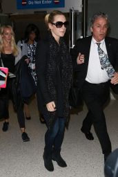 Kate Winslet Airport Style - LAX in Los Angeles, October 2015
