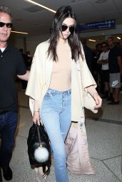 Kendall Jenner Airport Style - LAX in Los Angeles, October 2015