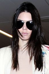 Kendall Jenner Airport Style - LAX in Los Angeles, October 2015
