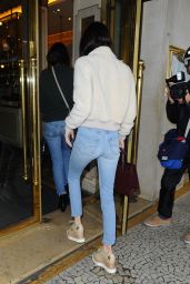 Kendall Jenner Casual Style - Going to Lunch in Paris, October 2015