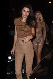 Kendall Jenner Night Out Style - at Le Six Seven in Paris, October 2015