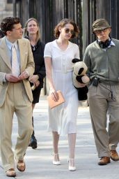 Kristen Stewart - On Set of New Woody Allen Movie in NY, October 2015