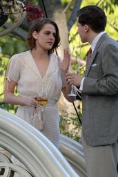 Kristen Stewart - On the Set of the New Woody Allen Movie in Central Park, NYC