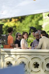 Kristen Stewart - On the Set of the New Woody Allen Movie in Central Park, NYC