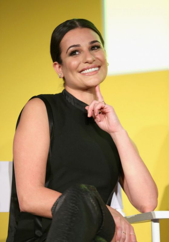 Lea Michele - EW Fest Press Conference in New York City, October 2015