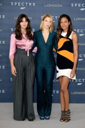 Lea Seydoux, Monica Bellucci & Naomie Harris - Britain Spectre Photocall in Corinthia Hotel in London