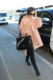 Lily Collins Airport Style - at LAX in Los Angeles, October 2015