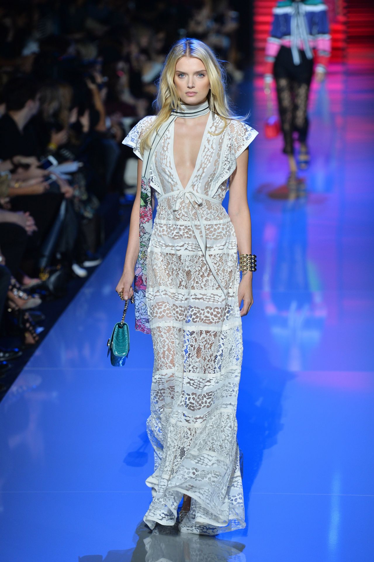 Lily Donaldson - Elie Saab Fashion Show in Paris, October 2015 • CelebMafia