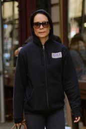 Lucy Liu - Walking Her Dog and Then Heading to the Gym in NY, October 2015