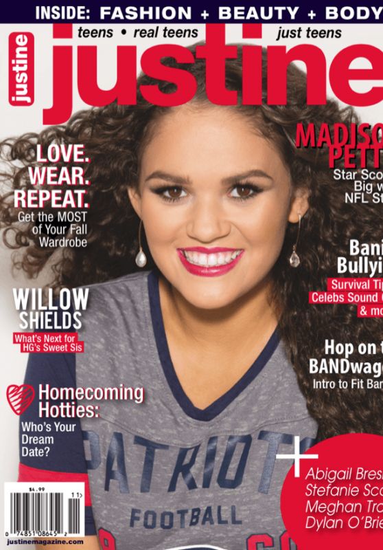 Madison Pettis - Justine Magazine October November 2015 Cover