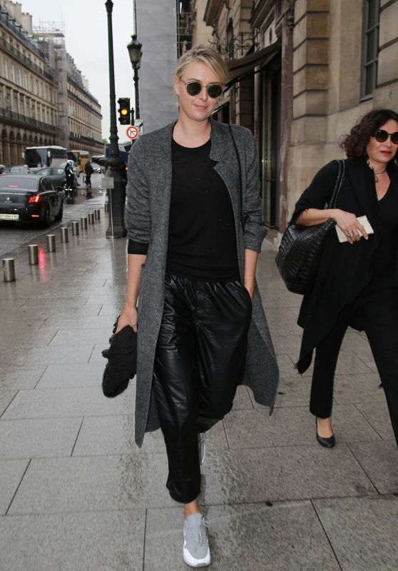 Maria Sharapova Street Style - Out in Paris, October 2015