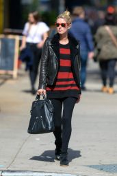 Nicky Hilton in a Leather Jacket - Manhattan, October 2015