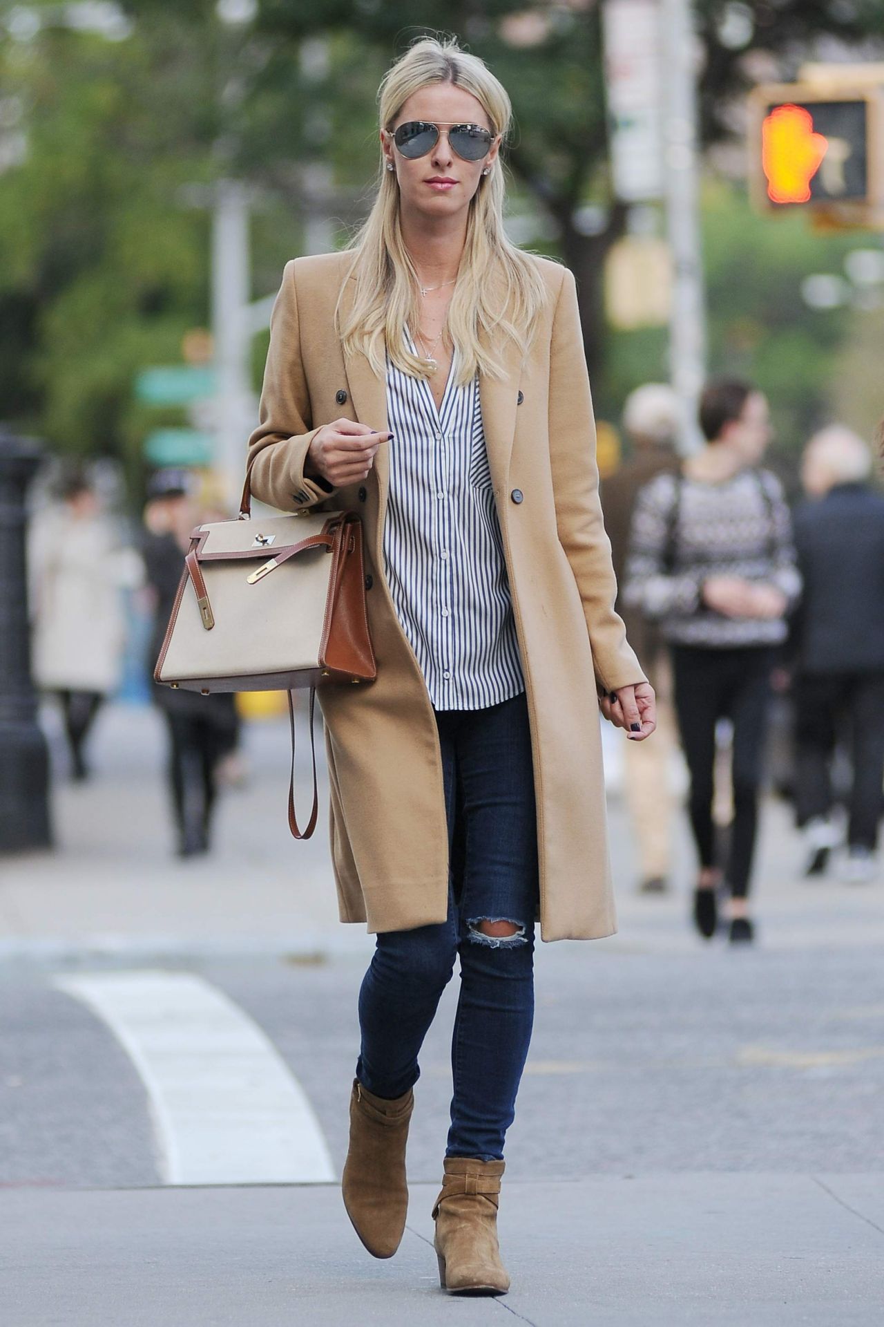 Nicky Hilton Rothschild Street Style - New York City, October 2015 ...