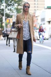 Nicky Hilton Rothschild Street Style - New York City, October 2015