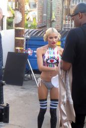 Pia Mia Perez - Filming a Music Video in Santa Monica, October 2015