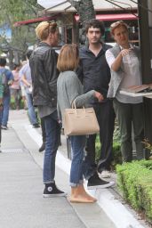 Sarah Hyland With Her Boyfriend - Shopping at the Grove in Hollywood, October 2015