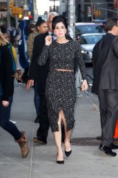 Sarah Silverman - Outside The Late Show With Stephen Colbert in NYC, October 2015