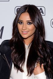 Shay Mitchell - On the Set of Extra in New York City, October 2015