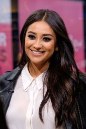 Shay Mitchell - On the Set of Extra in New York City, October 2015
