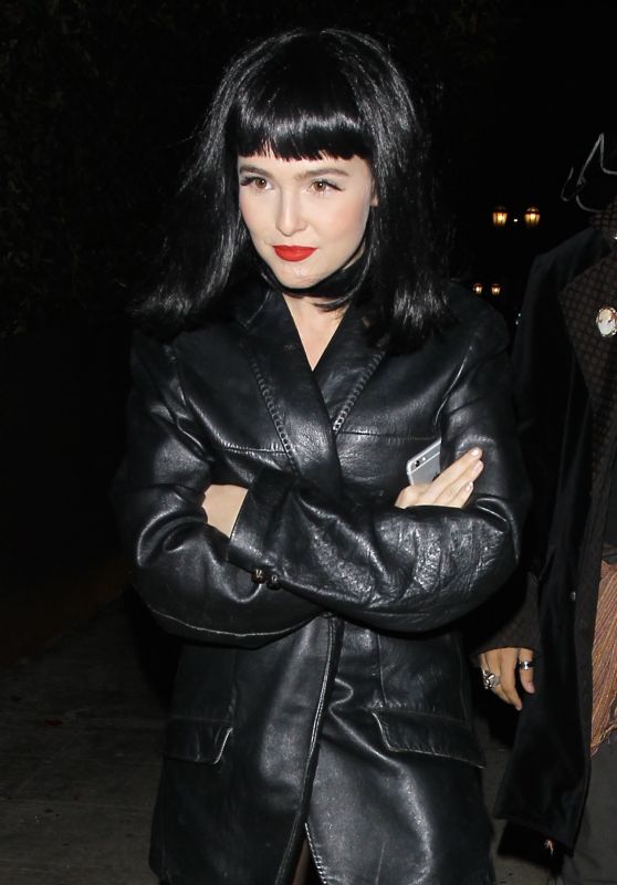 Zoey Deutch - Leaving Le Jardin Night Club in Hollywood, October 2015