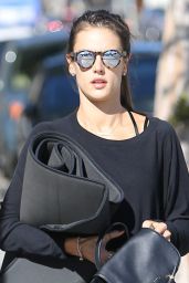 Alessandra Ambrosio - Makes Her Way to a Yoga Class in Brentwood, November 2015