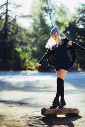 Ava Sambora - Photoshoot for Neff Headwear, October 2015