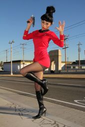 Bai Ling - Posing as a Starfleet Crew Member in Los Angeles