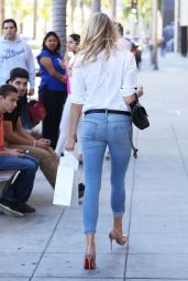 Charlotte McKinney in Ripped Jeans - Out in Beverly Hills, October 2015