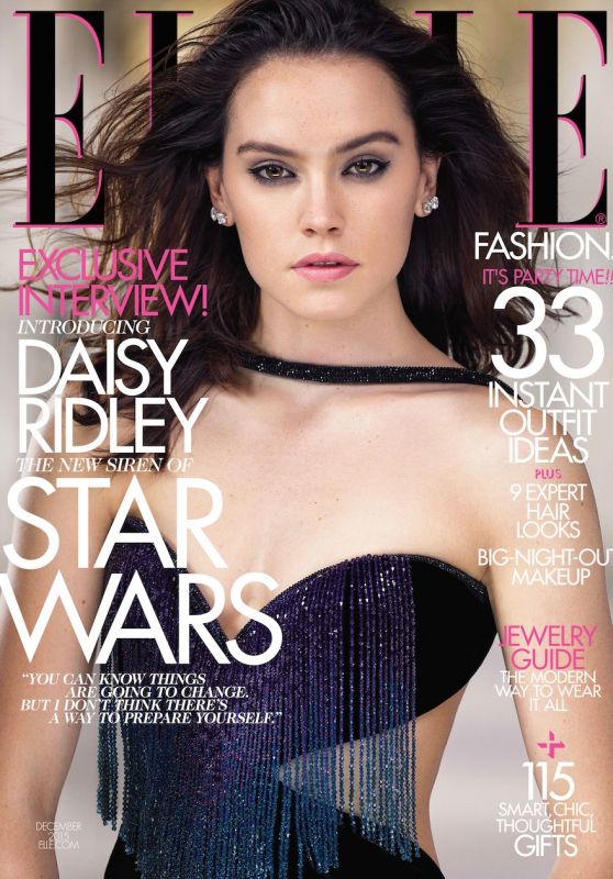 Daisy Ridley - Elle Magazine December 2015