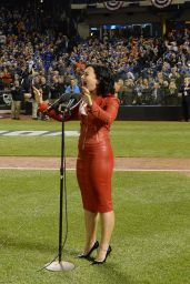 Demi Lovato - MLB World Series Game Four at the Citi Field in New York City, October 2015