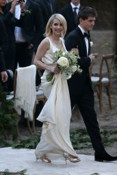 Emma Roberts as a Bridesmaid at Kara Smith