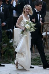 Emma Roberts as a Bridesmaid at Kara Smith
