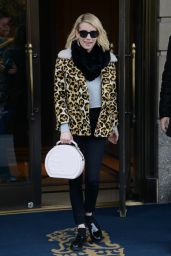 Emma Roberts - Leaving the Ritz-Carlton Hotel in NYC, 11/24/2015