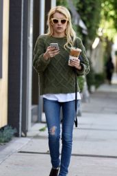 Emma Roberts Street Style - Out in LA, November 2015