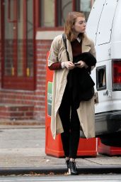 Emma Stone Autumn Style - Out in NYC, November 2015