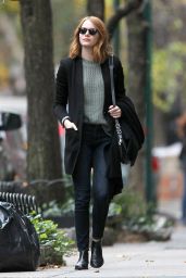 Emma Stone Casual Style - New York City, 11/18/2015 