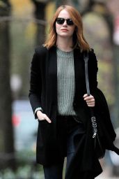 Emma Stone Casual Style - New York City, 11/18/2015 