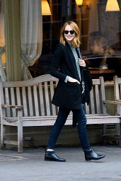 Emma Stone Casual Style - Out in NYC, November 2015