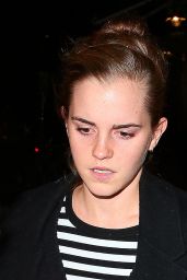 Emma Watson Night Out - Leaving Lemonia Restaurant in London, November 2015