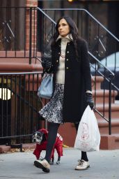 Famke Janssen - Out For a Walk in New York City, November 2015