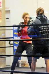 Gigi Hadid at a Boxing Class in New York City, November 2015