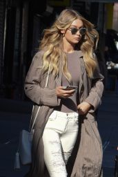Gigi Hadid Casual Style - Out in New York City, November 2015 