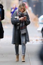 Hilary Duff Autumn Style - on the Set of 