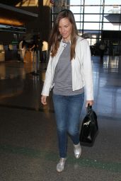 Hilary Swank at LAX Airport, November 2015
