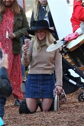 Hillary Duff Enjoys Some Holiday Fun at The Grove in Hollywood, November 2015
