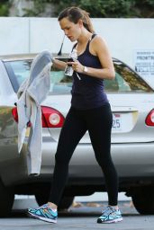 Jennifer Garner - Leaving the Gym in Los Angeles, November 2015