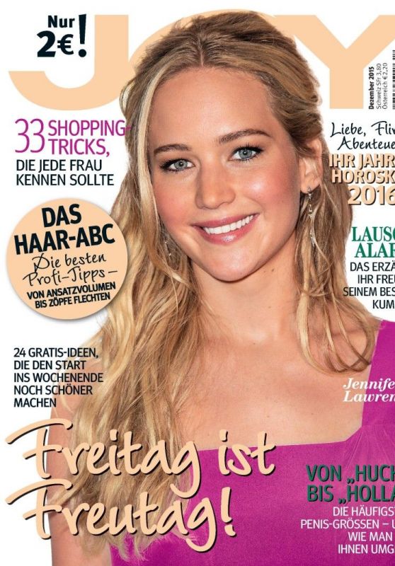Jennifer Lawrence - Joy Magazine Germany December 2015 Cover