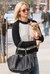 Jennifer Lawrence - Outside Her Hotel in New York City, November 2015