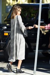 Jessica Alba - Waiting for the Valet in LA, November 2015