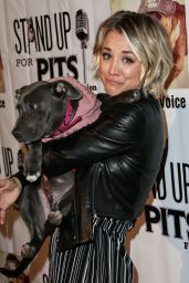 Kaley Cuoco - Stand Up For Pits Comedy Benefit in Hollywood, November 2015
